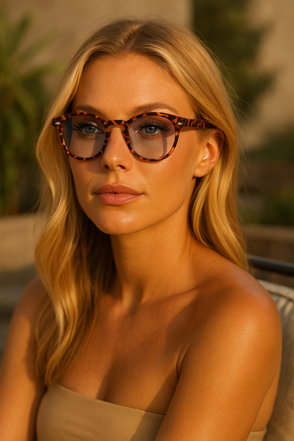Diora - Leopard Blue Shades